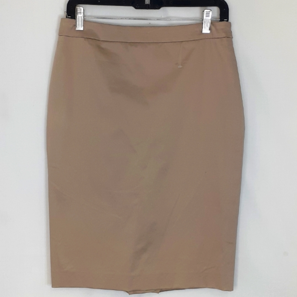 Escada gold tan pencil skirt size 36 US size 6 new with tags
